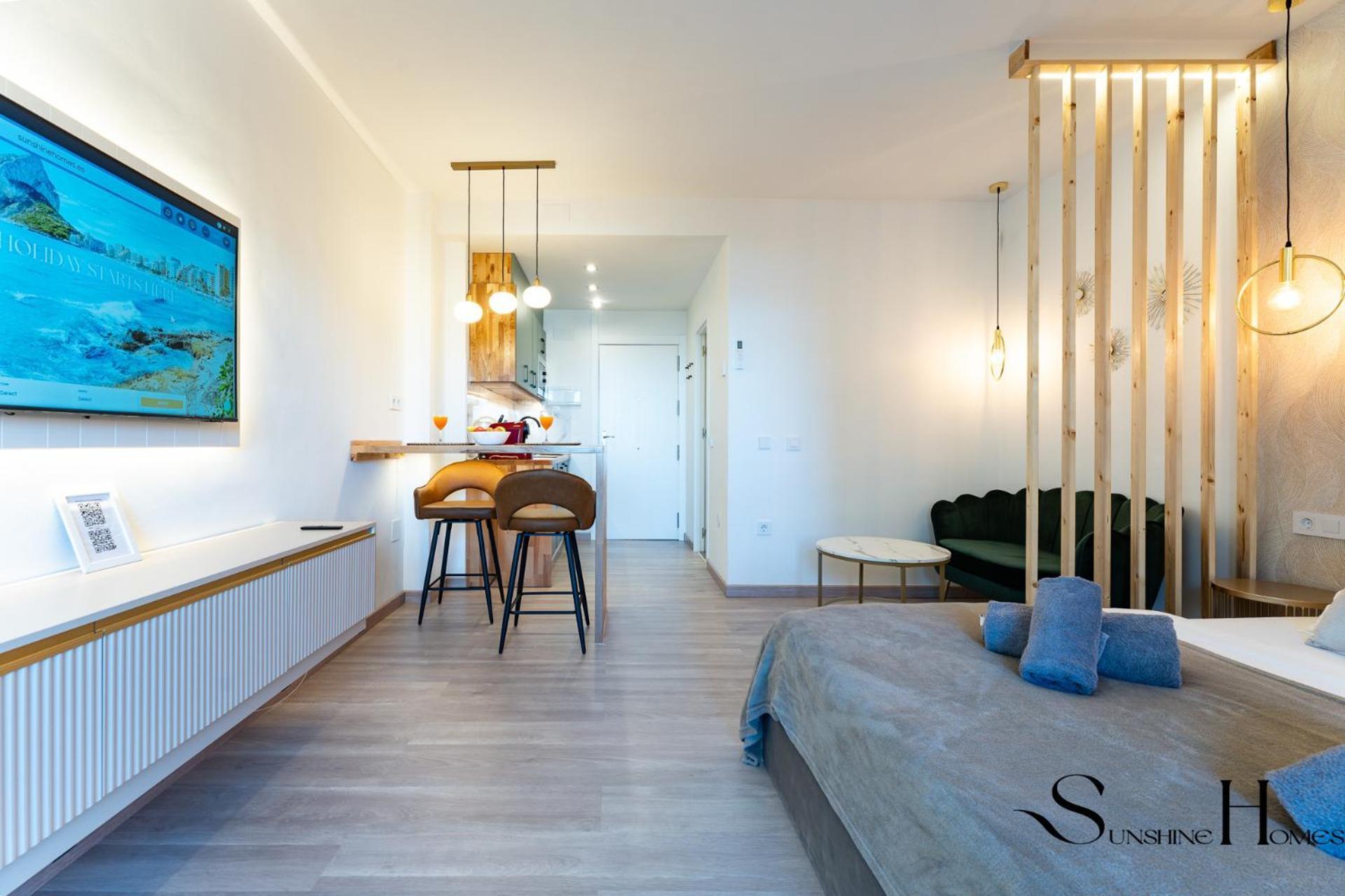 Seaview Beachfront Studio With Aqua Park & Balcony Benalmadena Ngoại thất bức ảnh